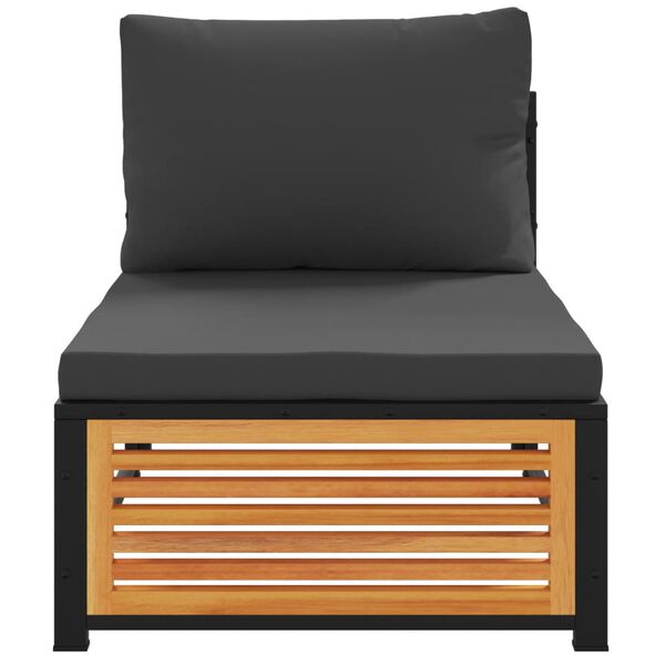 vidaXL Z&aacute;hradn&aacute; pohovka bez podr&uacute;čok s vank&uacute;&scaron;mi mas&iacute;vna ak&aacute;cia