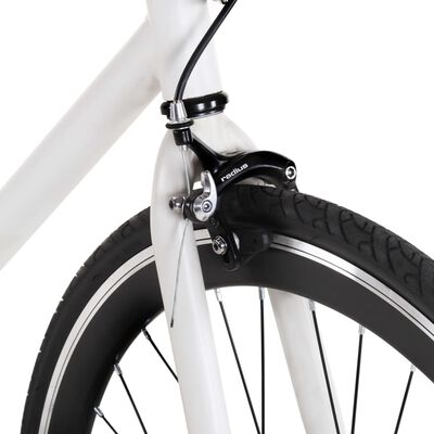 vidaXL Bicykel s pevným prevodom bielo-čierny 700c 51 cm