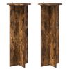 vidaXL Stojan na rastliny 2 pcs Dymov&yacute; dub &Oslash;40 x 100 cm