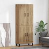 vidaXL Highboard 2 pcs Remeseln&yacute; dub 69,5 x 34 x 180 cm