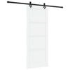 vidaXL Posuvn&eacute; dvere ORKDAL 83 x 202 cm Borovicov&yacute; mas&iacute;v Biela