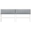 vidaXL Čal&uacute;nen&eacute; čelo postele Svetlosiv&aacute; 180 cm