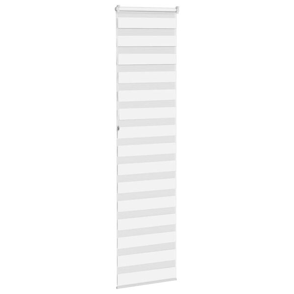 vidaXL Zebra roleta biela 65x230 cm šírka látky 60,9 cm polyester