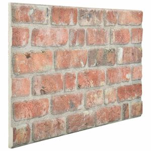 vidaXL N&aacute;stenn&eacute; panely 10 ks 100 x 50 cm Červen&aacute; EPS pena