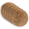 vidaXL Poťah na podložku 6 ks HEERLEN Sivohned&aacute; Priem. 30 cm PV fleece