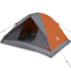 vidaXL Kempingov&yacute; stan, kupola, 3 osoby, oranžov&yacute;, vodoodoln&yacute;