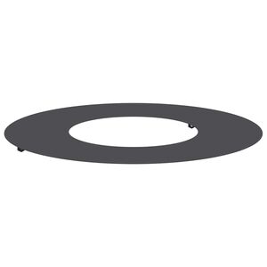 vidaXL vhodn&yacute; pre ploch&yacute; stromov&yacute; kr&uacute;žok Čierna &Oslash;30 / 60 cm Oceľ