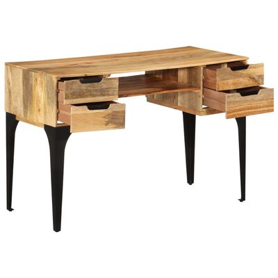 vidaXL Stôl 110x50x76 cm mangovníkové drevo