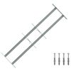 vidaXL Bezpečnostn&aacute; mreža na okn&aacute; s 2 priečkami 3 pcs 630-1140 mm