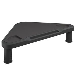 vidaXL Rohov&yacute; stojan na monitor čierny 49x28x10,5 cm
