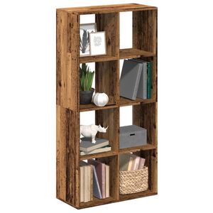 vidaXL Rozdeľovacia knižnica star&eacute; drevo 69,5x29x137,5 cm kompoz.drevo