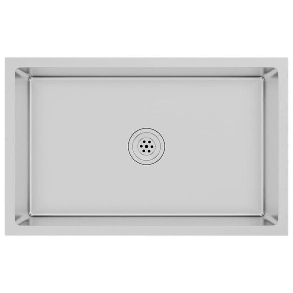 vidaXL Ručne vyrobený kuchynský drez, nehrdzavejúca oceľ