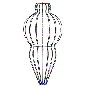vidaXL Vianočn&yacute; &scaron;pic 320 LED Viac farieb Priem. 40 x 75 cm