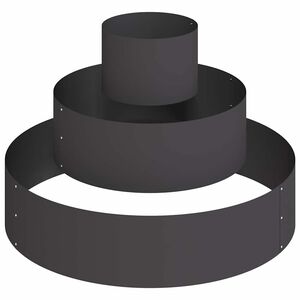 vidaXL Z&aacute;hradn&yacute; kvetin&aacute;č Čierna 90 x 90 x 20 cm Studen&yacute; valcovan&yacute; oceľ