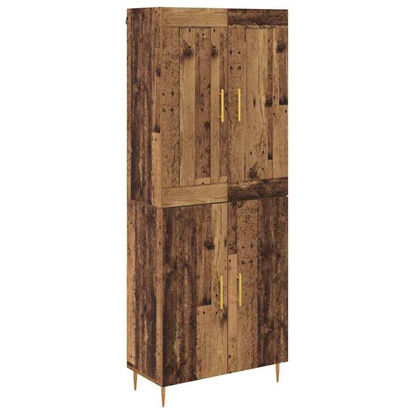 vidaXL Highboard Star&eacute; drevo 69,5 x 34 x 180 cm Kompozitn&eacute; drevo