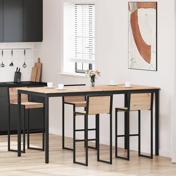 vidaXL Barov&yacute; st&ocirc;l Pr&iacute;rodn&aacute; 110 x 55 x 105 cm Mas&iacute;vne borovicov&eacute; drevo