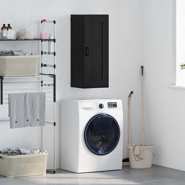 vidaXL N&aacute;stenn&aacute; skrinka Čierny dub 34,5 x 34 x 90 cm Kompozitn&eacute; drevo