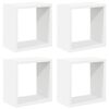 vidaXL N&aacute;stenn&eacute; police 4 ks biele 26x15x26 cm