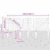 vidaXL Stĺp na plot. Zelená 25 x 0,6 m (36 mm sieť) Ocel a PVC