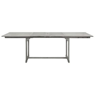 vidaXL Záhradný jedálenský stôl (160-240)x100x75 cm akáciové drevo