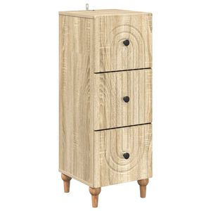 vidaXL Z&aacute;suvkov&yacute; kabinet Dub sonoma 33 x 34,5 x 90 cm Kompozitn&eacute; drevo