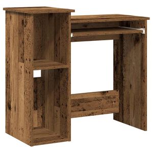 vidaXL St&ocirc;l s policami Old Wood 84x40x78 cm Engineered Wood