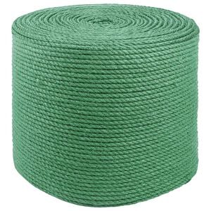 vidaXL Jutov&eacute; lano 8 mm Zelen&aacute; 100% Tossa juta