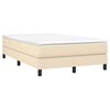 vidaXL Boxspring posteľ s matracom kr&eacute;mov&yacute; 120x200 cm l&aacute;tka