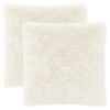vidaXL Podložka 2 ks HEERLEN Biela 70 x 70 cm PV fleece