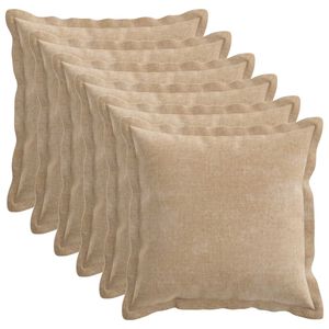 vidaXL Poťah na podložku 6 ks HOUTEN Sivohned&aacute; 35 x 35 cm