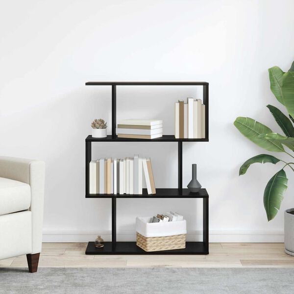 vidaXL Knižnica Čierny dub 70 x 24 x 97 cm Kompozitn&eacute; drevo