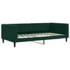 vidaXL Rozkladacia denná posteľ a zásuvky tmavozelená 100x200 cm zamat