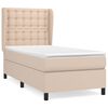 vidaXL Boxspring posteľ s matracom kapuč&iacute;nov&aacute; 100x200 cm umel&aacute; koža