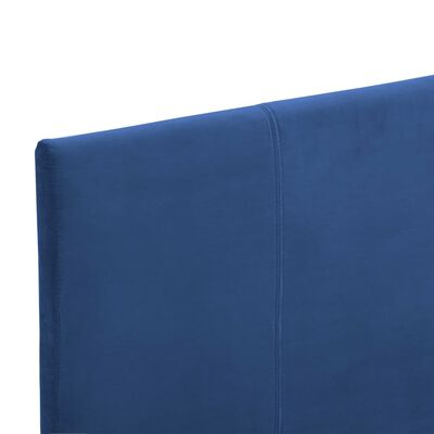 vidaXL Posteľný rám, modrý, látka 90x200 cm