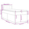 vidaXL Posteľn&yacute; r&aacute;m boxsping s matracom bledosiv&yacute; 80x200 cm zamat