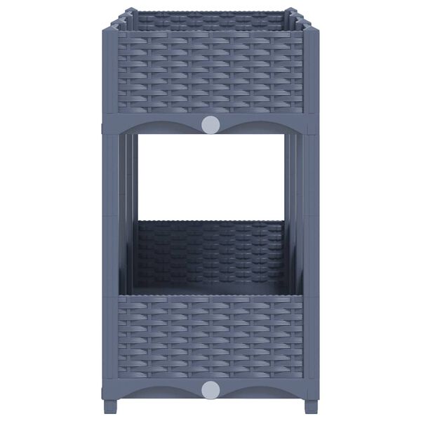 vidaXL Vyvýšený záhon 120x40x71 cm polypropylén