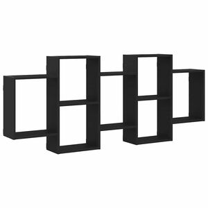 vidaXL N&aacute;stenn&aacute; polica čierna dub 159x18x65 cm kompozitn&eacute; drevo