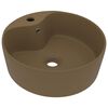 vidaXL Luxusn&eacute; um&yacute;vadlo, prepad, matn&eacute; kr&eacute;mov&eacute; 36x13 cm, keramika