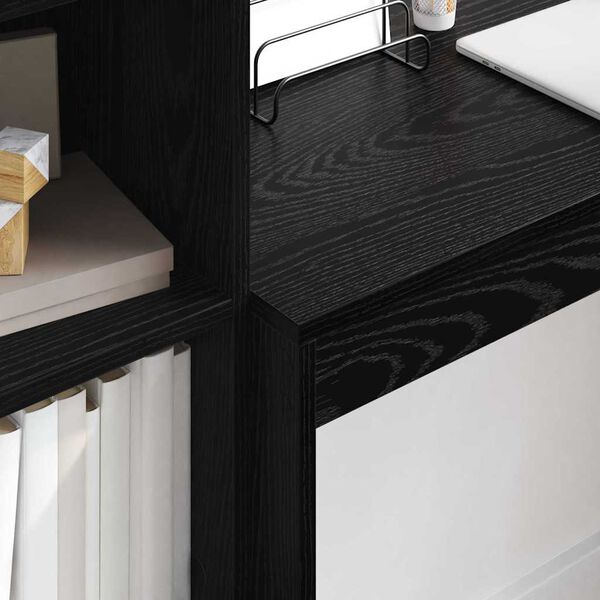 vidaXL St&ocirc;l Čierny dub 100 x 40 x 76 cm