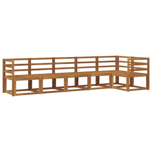 vidaXL Z&aacute;hradn&aacute; s&uacute;prava gaučov 6 pcs Pr&iacute;rodn&aacute; Pevn&eacute; ak&aacute;ciov&eacute; drevo