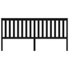 vidaXL Čelo postele čierne 206x6x101 cm masívna borovica