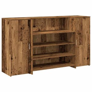 vidaXL Recepčn&yacute; st&ocirc;l star&eacute; drevo 180x50x103,5 cm kompozitn&eacute; drevo