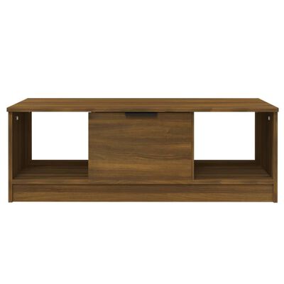 vidaXL Konferenčný stolík hnedý dub 102x50x36 cm kompozitné drevo