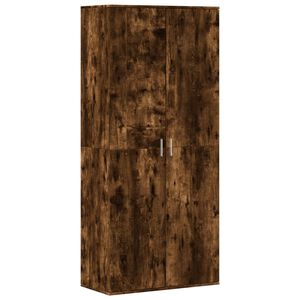 vidaXL Botn&iacute;k dymov&yacute; dub 80x39x178 cm kompozitn&eacute; drevo