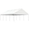 vidaXL Alt&aacute;nok so strechou, biely 8,92x5,88x3,75 m, polyetyl&eacute;n