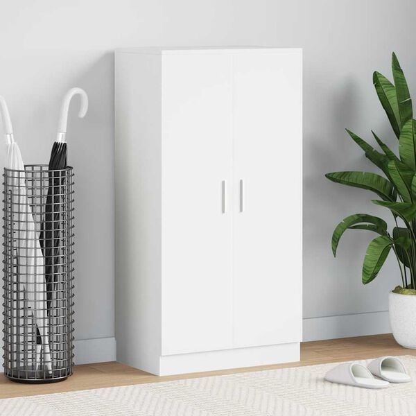 vidaXL Botn&iacute;k so 7 policami, biely