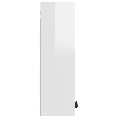 vidaXL Nástenná kúpeľňová skrinka lesklá biela 32x20x67 cm