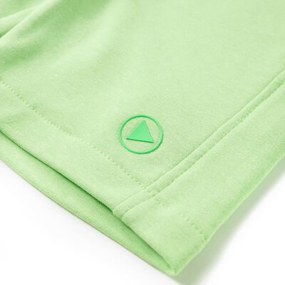 Detské šortky fluorescenčné zelené 116