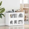 vidaXL Serv&iacute;rovacia skriňa Biela 80,5 x 35 x 59 cm Kompozitn&eacute; drevo