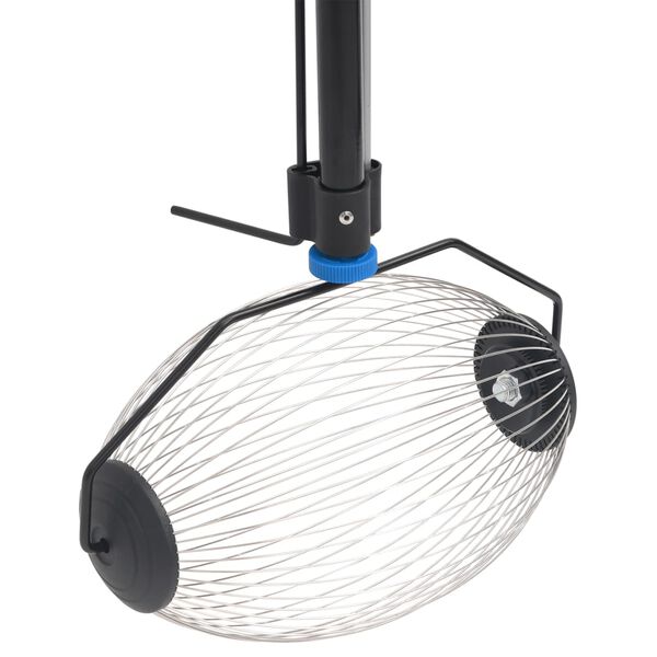 vidaXL Zberač orechov modr&yacute; 127 cm oceľ